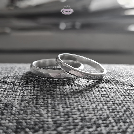 obrączki ślubne Obrączki ślubne A1 ręcznie kute młotkowane