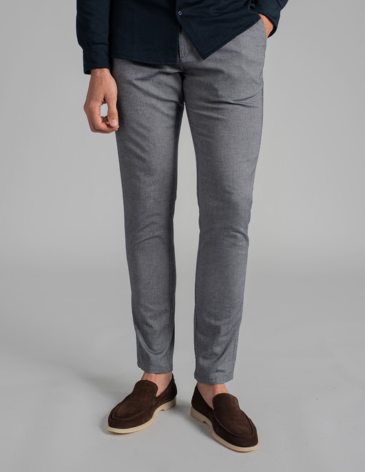 spodnie męskie Spodnie scordia granatowy classic fit