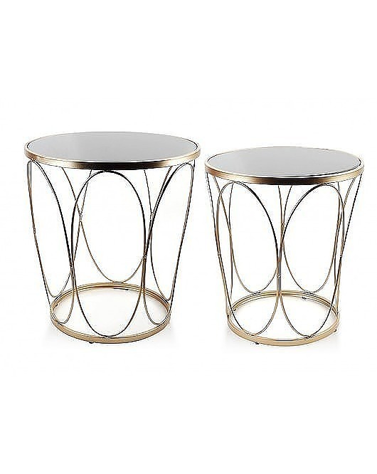 Stolik Metalowy 2 Szt. Lorenzo Gold MIA home