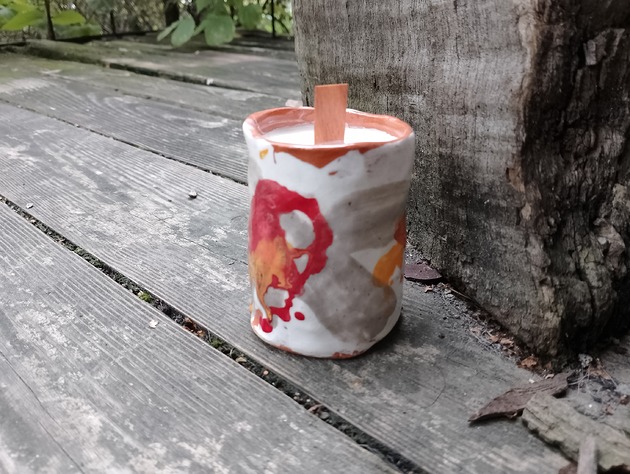 świeczniki i świece Świeczka w ceramice