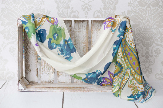 SZAL jedwabny orient BOHO STREET WEAR