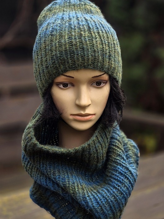 szale damskie Komplet z alpaką