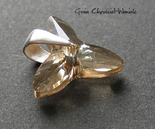 kryształ Swarovski golden shadow Gosia Chruściel-Waniek