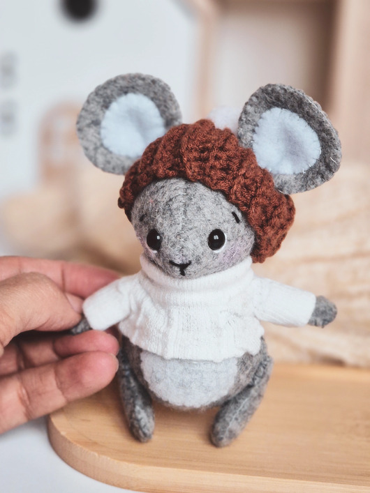 misie i maskotki Pluszowa Myszka, mała zabawka do kieszonki