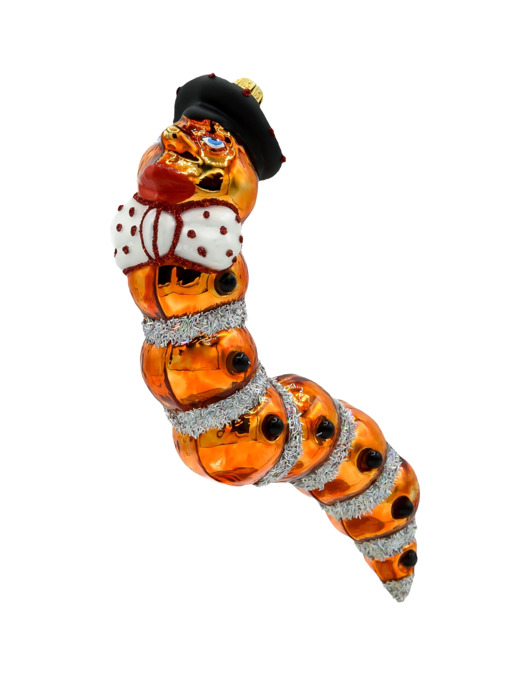 ozdoby choinkowe Bombka choinkowa: Gąsienica z Kapeluszem