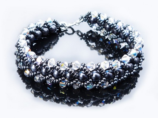Bransoletka Black Pearls  ArtFabryka Kasia Wyrzykowska