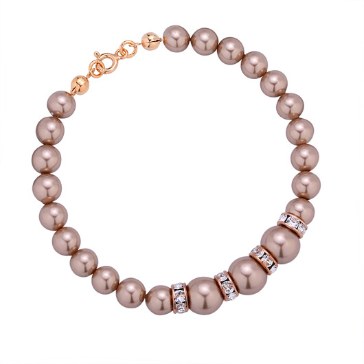 Perły kryształ swarovski,lśniące przekładki. Laoni