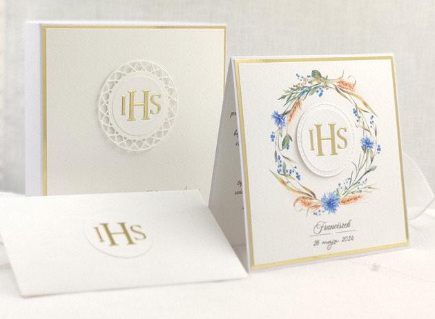 kartki na komunię Kartka na komunię z pudełkiem i kopertą, 63