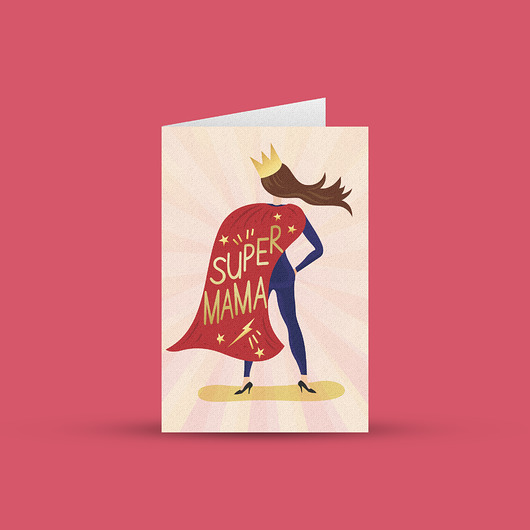 kartki okolicznościowe - wydruki Kartka na Dzień Mamy- Super Mama