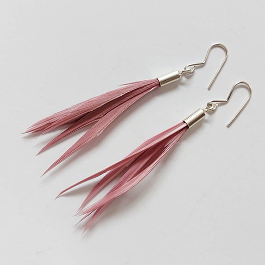 kolczyki z piórami PIÓRKO kolczyki