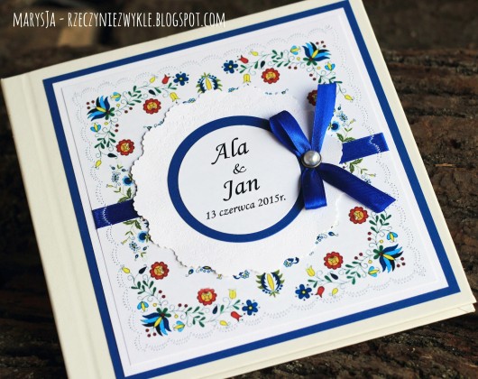 księgi gości i albumy ślubne Księga Gości Weselnych LUDOWA - KASZUBSKA