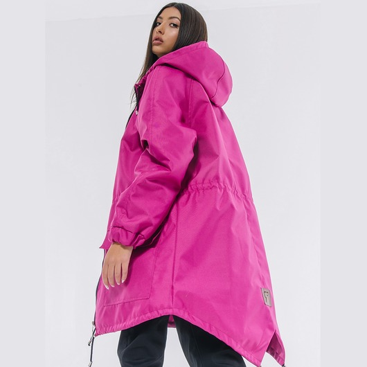 kurtki damskie Kurtka ocieplana/ płaszcz typu parka fuchsia