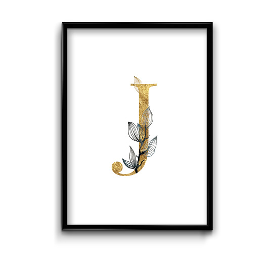 Plakat Litera J  Bury Lis