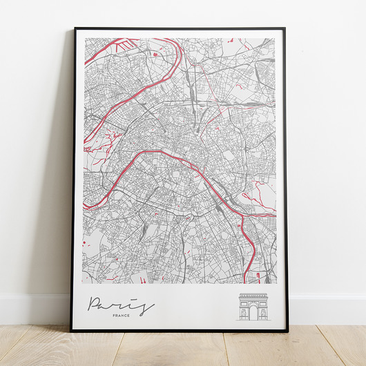 Plakat Miasta Świata - Paryż Peszkowski Graphic