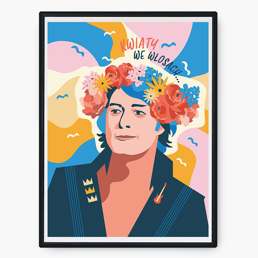 plakaty Plakat: Kwiaty we włosach 30x40