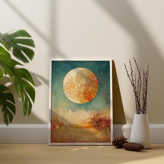 plakaty Plakat Beżowa Planeta
