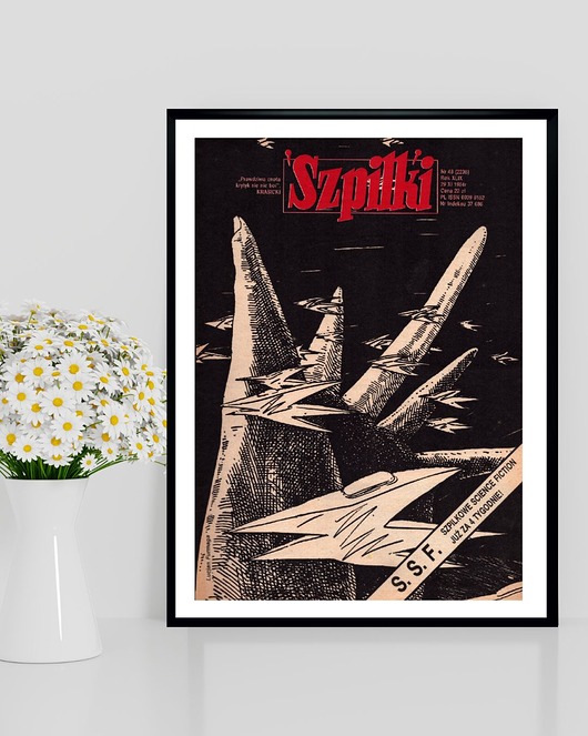 plakaty Plakat Oprawiona okładka Szpilki nr 48 (1984)