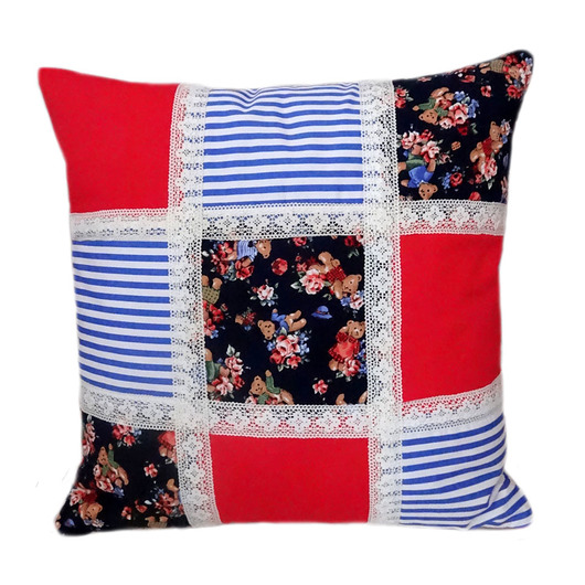 Poduszka patchwork Pracownia Mai