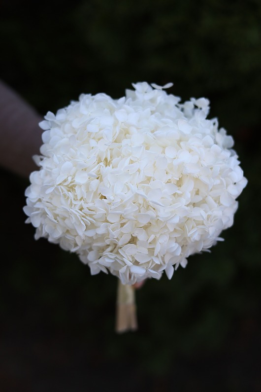 dodatki ślubne Wieczny Bukiet Ślubny z Hortensji