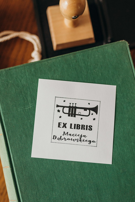 stemple Stempel Ex Libris "Trąbka" - Zestaw prezentowy