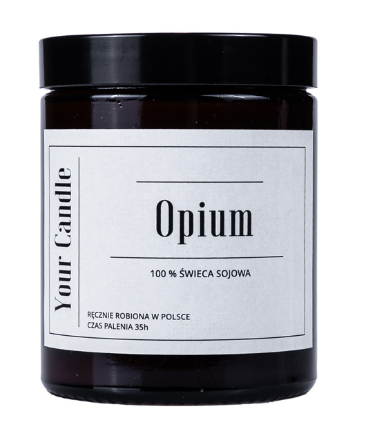 świece zapachowe ŚWIECA SOJOWA OPIUM 180ml- Your Candle