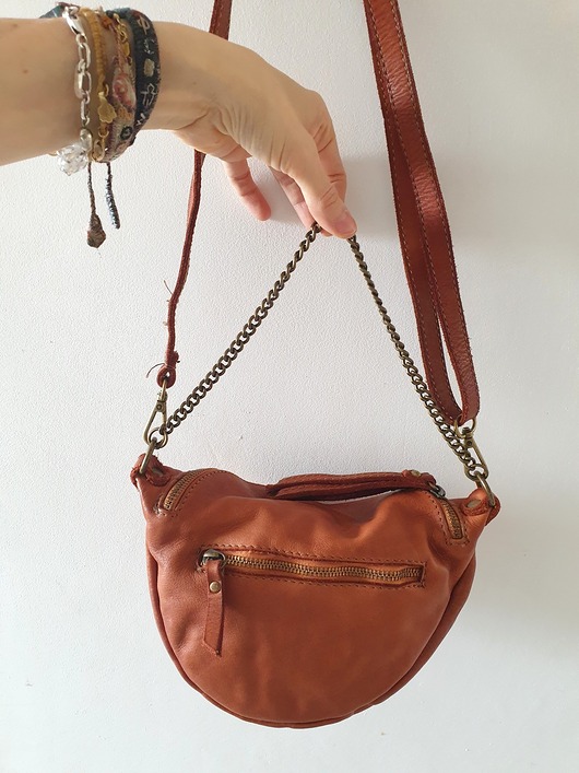 torby na ramię Torebka ze skóry na ramię, LORRAINE, rudy