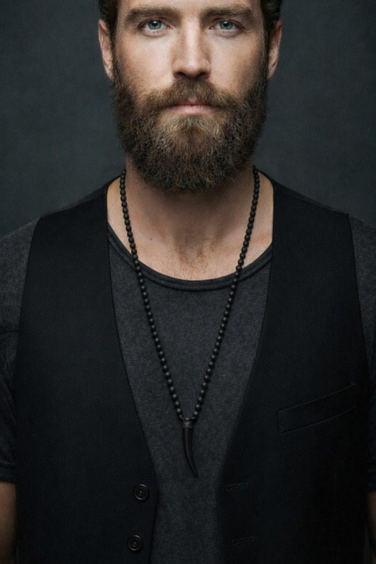 biżuteria męska Black hunter . naszyjnik z kłem