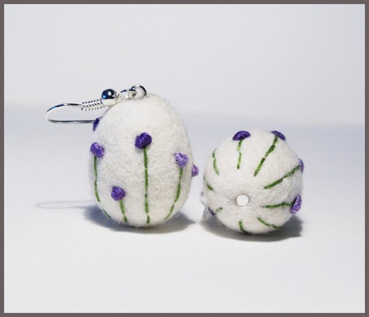 La Petite Prairie  (violette) - kolczyki Barbara Żach