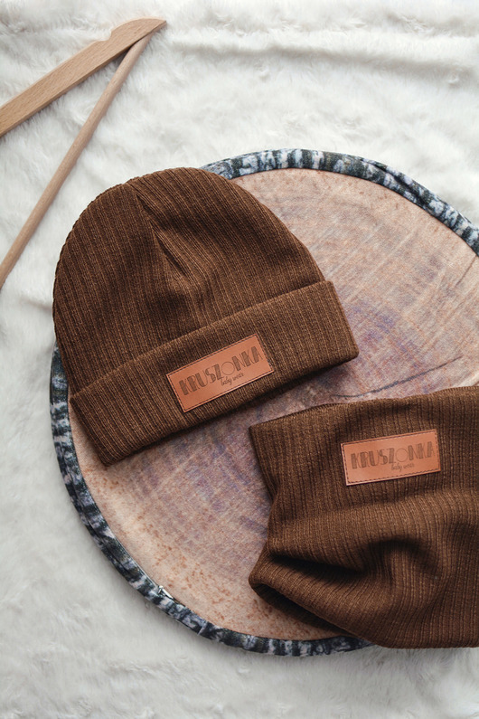 Czapka WINTER CZEKOLADA Kruszonka baby wear