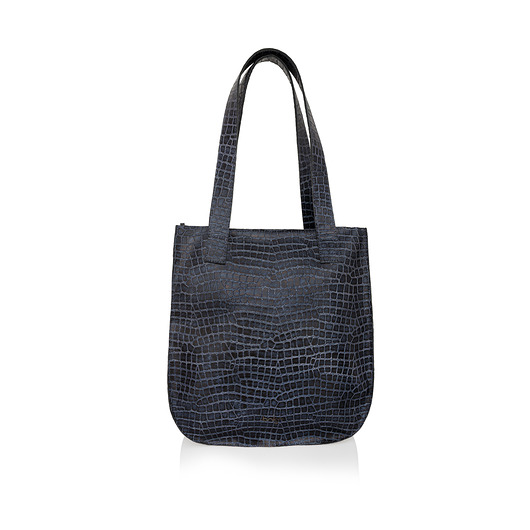 Torebka skórzana Karin grafit marki Bolsa Bolsa