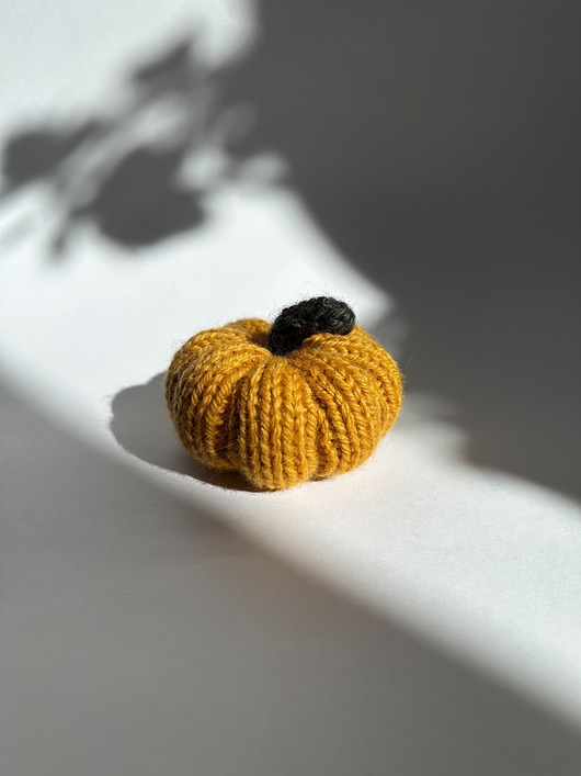 dodatki - różne Dynia ozdobna handmade, rozmiar S, kolor pomarańczowy - 1 szt.