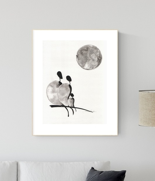 grafika 30X40 cm wykonana ręcznie MiniMalArt