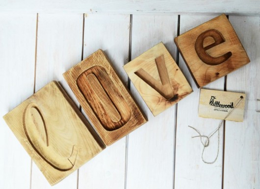 LOVE napis drewniany Littlewood