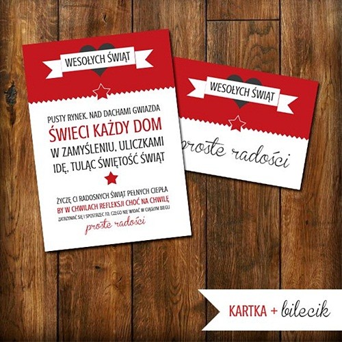 Świąteczna kartka + bilecik Encza Photo Props