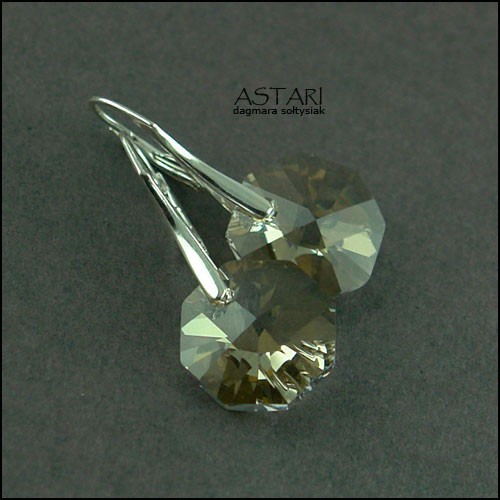 SREBRO I kryształ SWAROVSKI - SILVER SHADE Astari