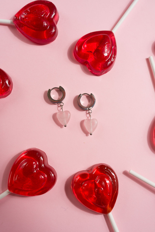 kolczyki z kamieniami Kolczyki z kamieni SERDUSZKA