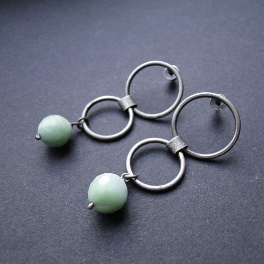 kolczyki srebrne Kolczyki srebrne Angelit