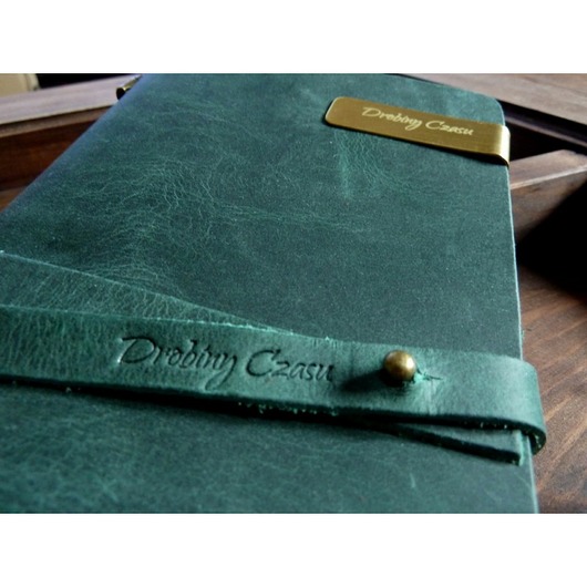 Vintage Notebook GREEN + Akcesoria DROBINY CZASU