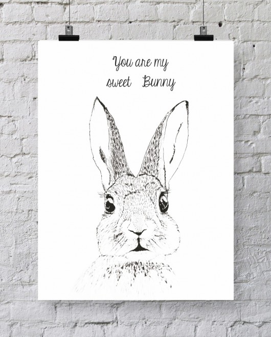 ILUSTRACJA  Bunny eclectic living