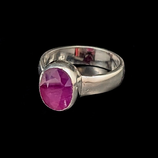 pierścionki srebrne Pierścionek malinowy rubin