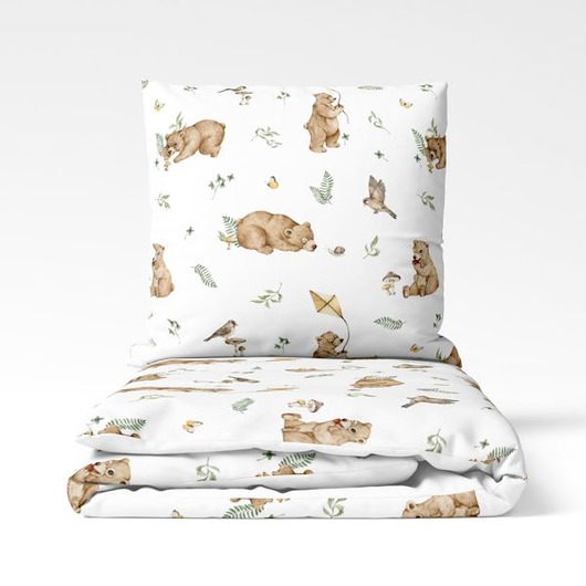 kocyki, kołderki, pościel dla dzieci Komplet pościeli Misie 140x200 PZ