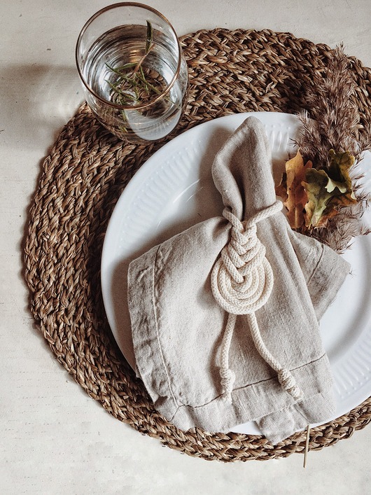 obrusy i serwetki Boho Pierścienie / Uchwyty na serwetki