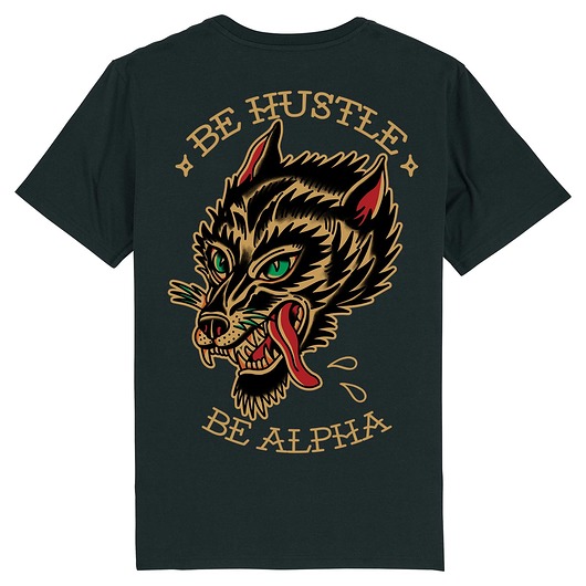 Koszulka biała męska - unisex - Moneymaker BeHustle Apparel