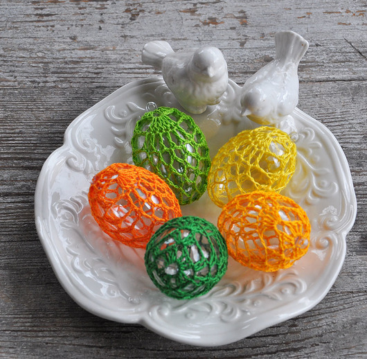 jajka wielkanocne Koronkowe pisanki 5szt