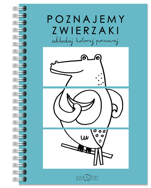 kolorowanki dla dzieci Poznajemy zwierzaki - układaj, koloruj, poznawaj