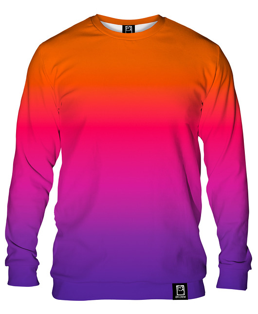 bluzy męskie Bluza Bez Kaptura Męska DR.CROW Ombre OP