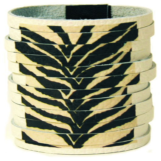 skórzana bransoletka- zebra Karolina Hady Surowiec