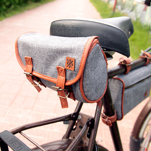 Sakwa rowerowa pod siodełko Nuff classic | szara Nuff