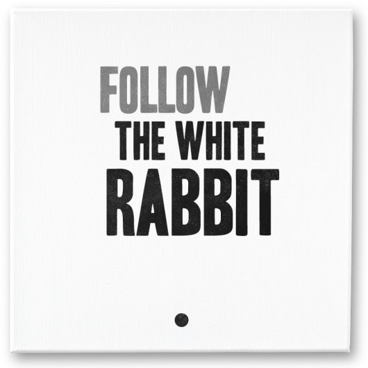 Płótno Follow The White Rabbit MintMouse