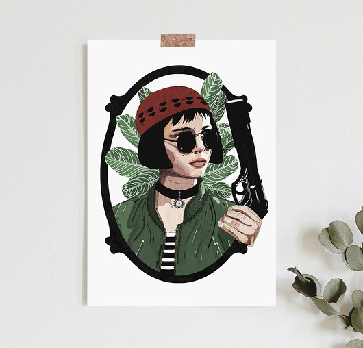grafiki i ilustracje Mathilda Leon Zawodowiec  art Gicl